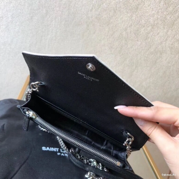 CHAIN MATELASSÉ CASSANDRE WALLET YSL 0808
